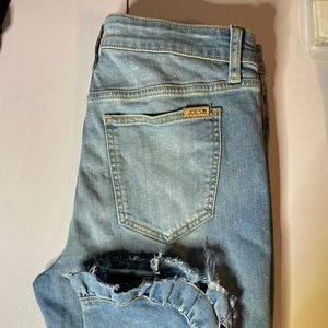 Fringe Ankle Joe’s Jeans - cropped